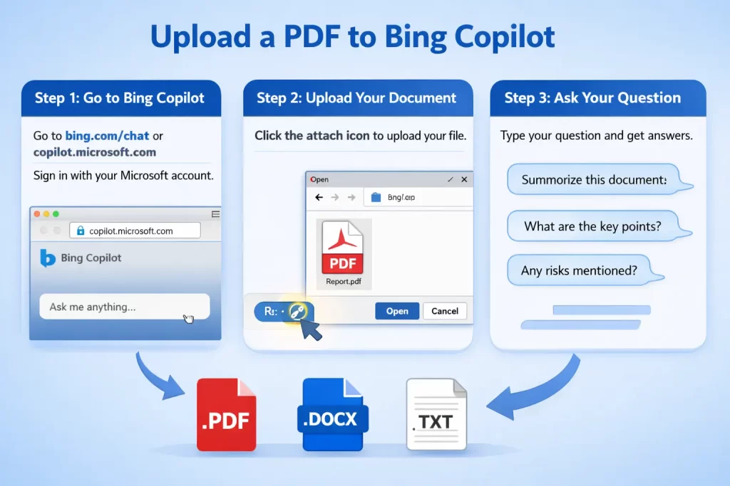 Analyze a PDF by Uploading It to Bing Copilot