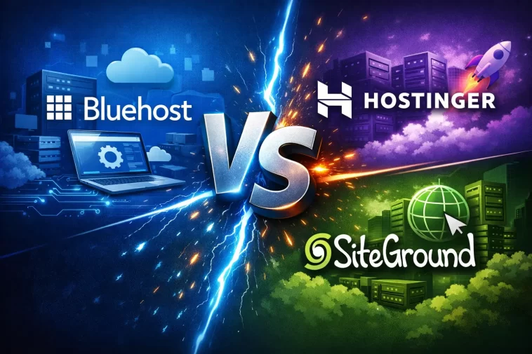 Bluehost vs Hostinger vs SiteGround: Best Web Hosting in 2026 1 Bluehost vs Hostinger vs SiteGround