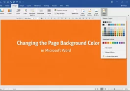 Change the Background Color of a Page in MS Word