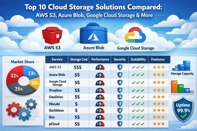 Top 10 Cloud Storage Solutions Compared: AWS S3, Azure Blob, Google Cloud Storage and More 1 Cloud Storage Solutions