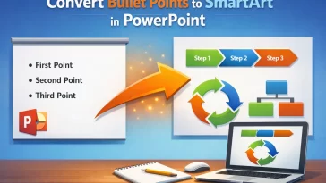 Convert Bullet Points to SmartArt in PowerPoint