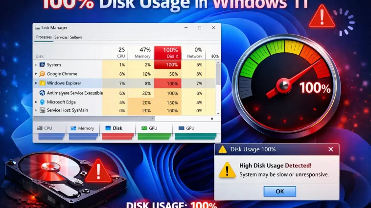 Disk Usage in Windows 11