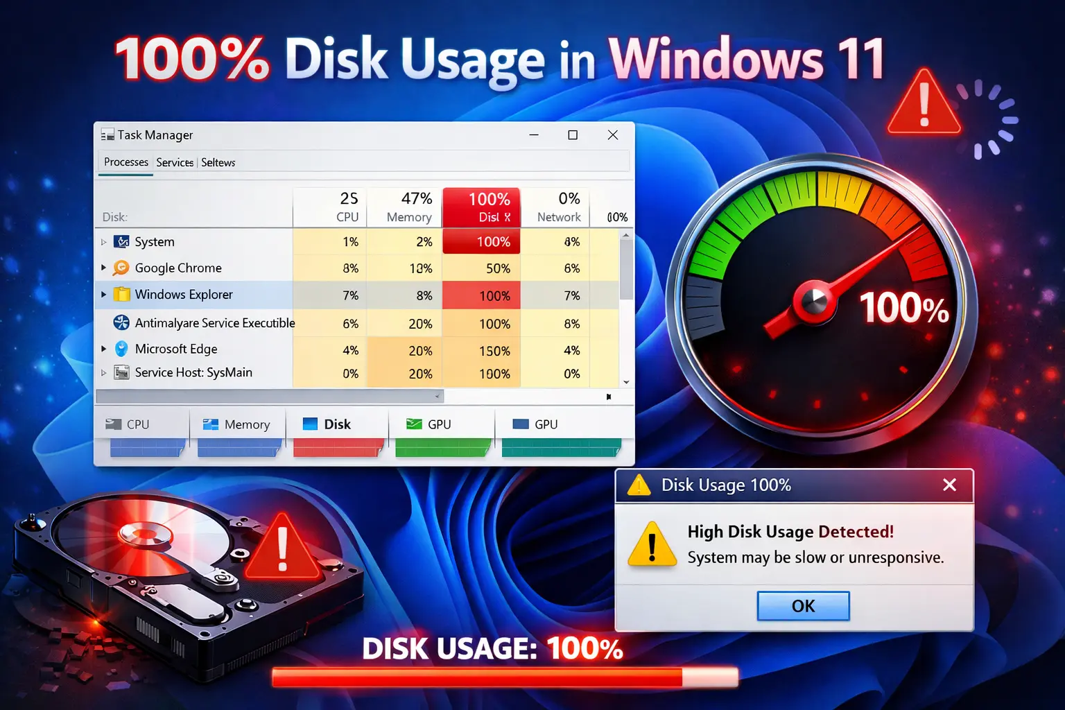 Disk Usage in Windows 11