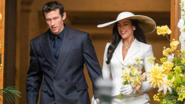 Dua Lipa and Callum Turner