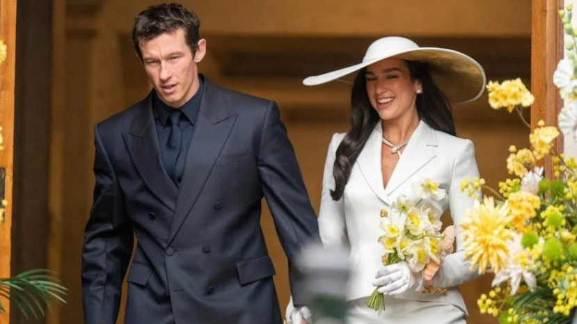 Dua Lipa and Callum Turner