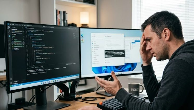 Dual Monitor Focus Switching Issues in Windows