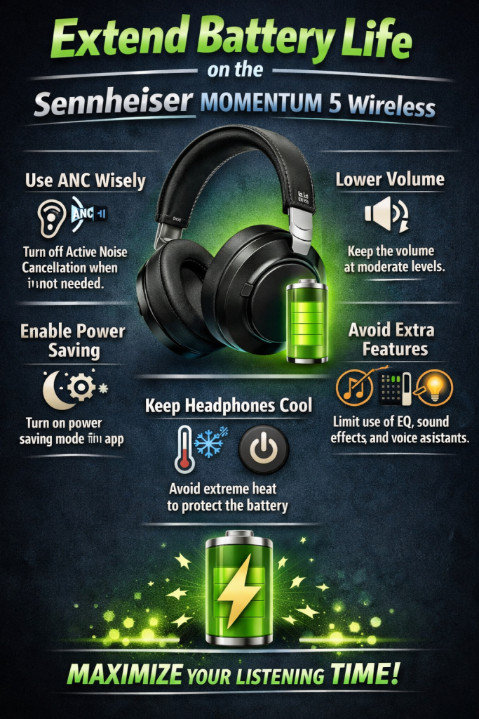 Extend Battery Life on the Sennheiser Momentum 5 Wireless