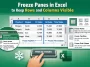 Freeze Panes in Excel to Keep Rows and Columns Visible
