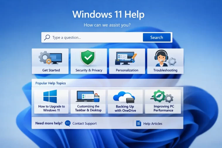 Get Help in Windows 11