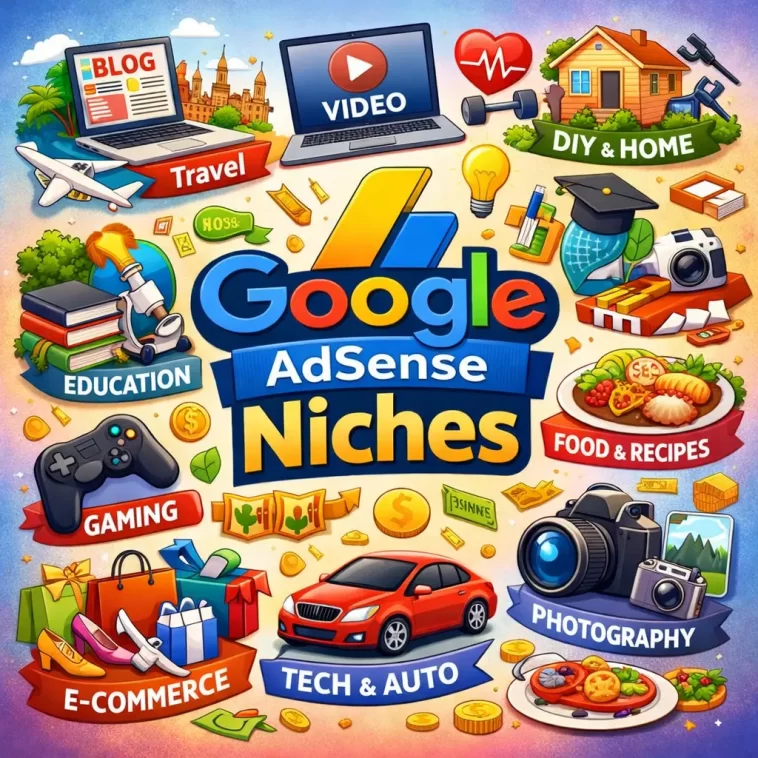 Best Niches for Google AdSense Websites in 2026 1 Google AdSense
