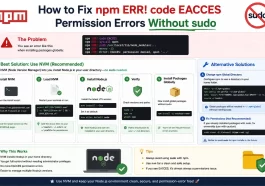 How to Fix npm ERR