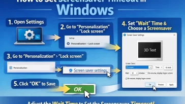 How to Set Screensaver Timeout in Windows