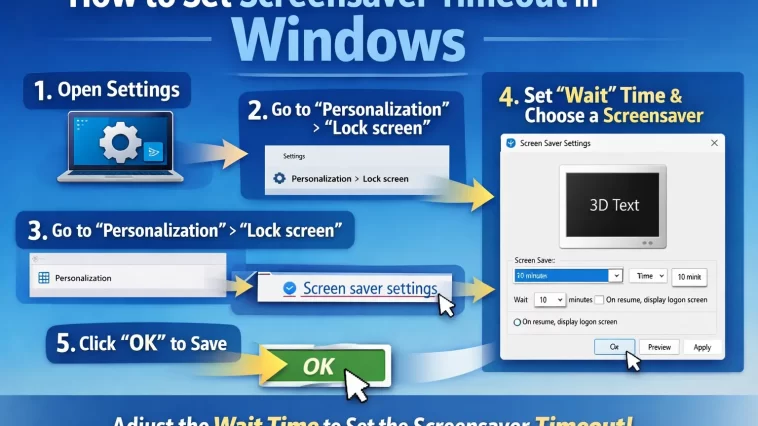 How to Set Screensaver Timeout in Windows