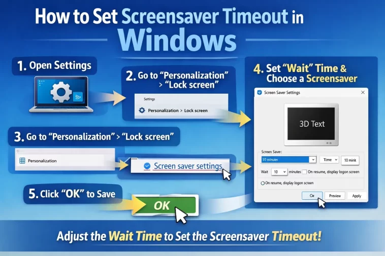 How to Set Screensaver Timeout in Windows — And Stop It From Activating Without Mouse Movement 1 How to Set Screensaver Timeout in Windows