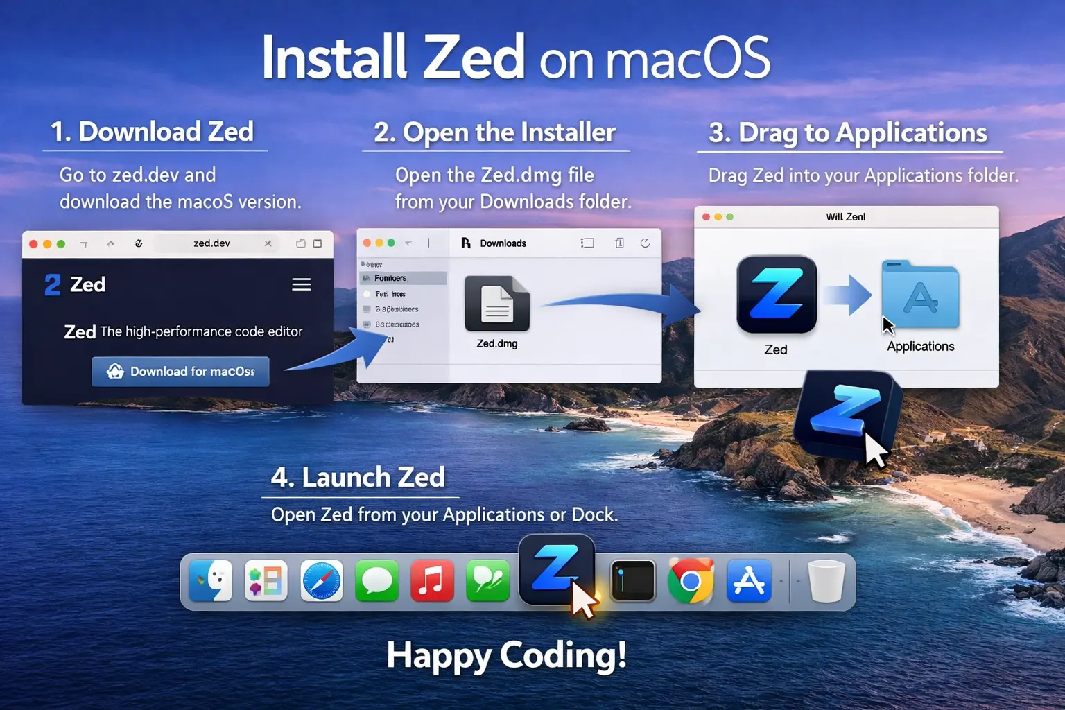 Install Zed on macOS
