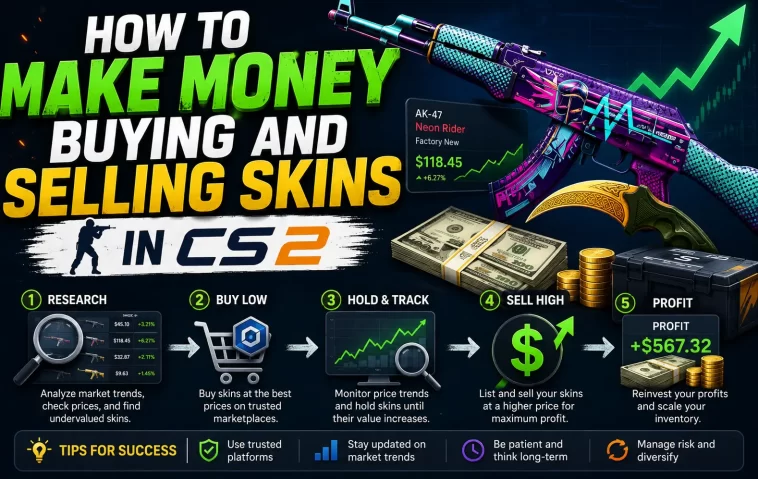How to Make Money Buying and Selling Skins in CS2 (Beginner Guide 2026) 1 Make Money Buying and Selling Skins