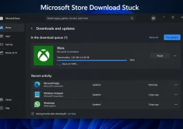 Microsoft Store Download Stuck