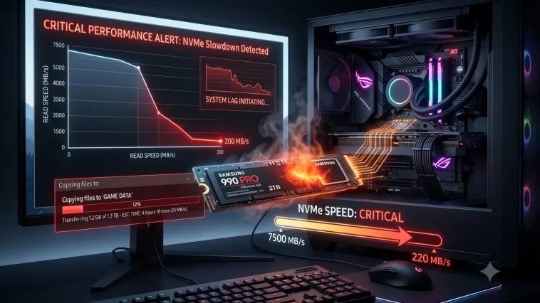 NVMe SSD Slowing Down