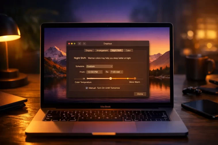 How to Turn On Night Shift on MacBook (And Why You Really Should) 1 Night Shift on MacBook