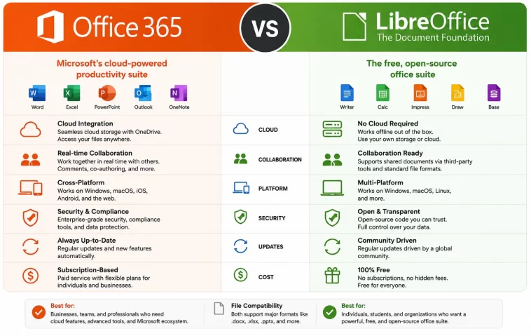 Office 365 vs LibreOffice: Which One Is Actually Worth Your Money? 1 Office 365 vs LibreOffice