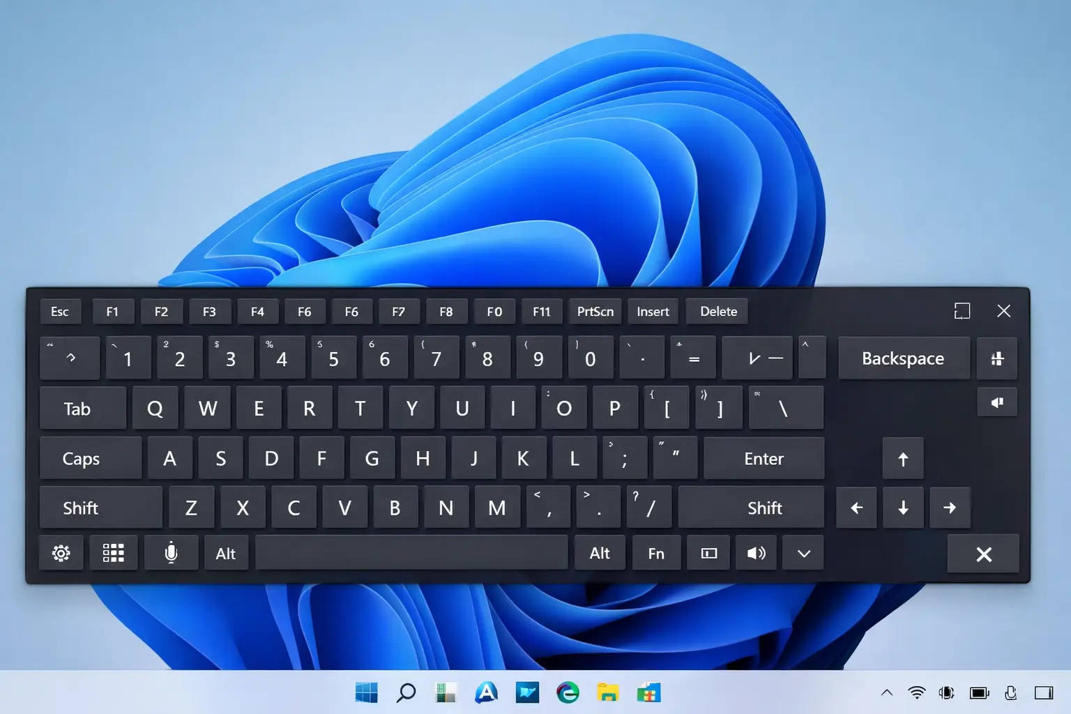 On-Screen Keyboard in Windows 11