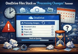 OneDrive Files Stuck on Processing Changes Forever