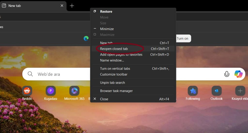How to Restore Accidentally Closed Tabs in Microsoft Edge 2 Closed Tabs in Microsoft Edge