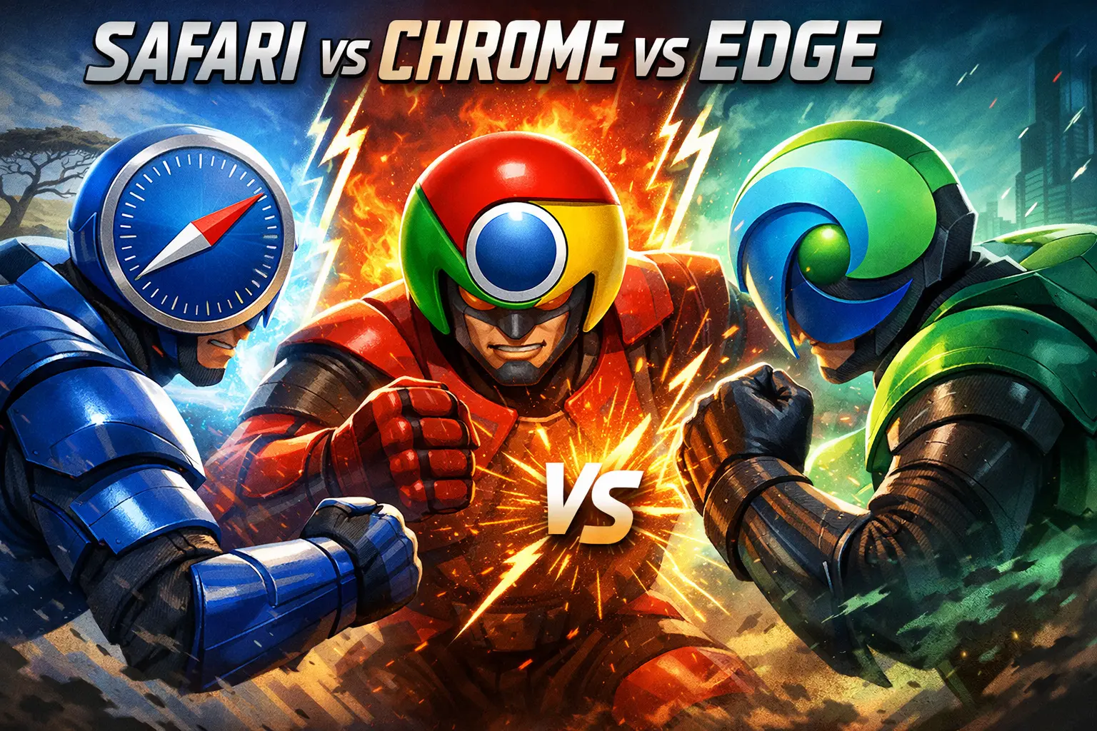 Safari vs Chrome vs Edge