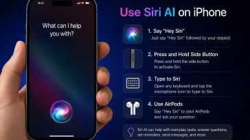 Use Siri AI on iPhone