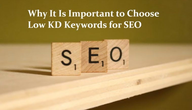Why It Is Important to Choose Low KD Keywords for SEO 1 Why It Is Important to Choose Low KD Keywords for SEO