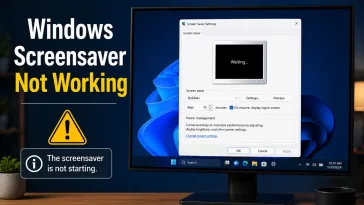 Windows Screensaver Not Working