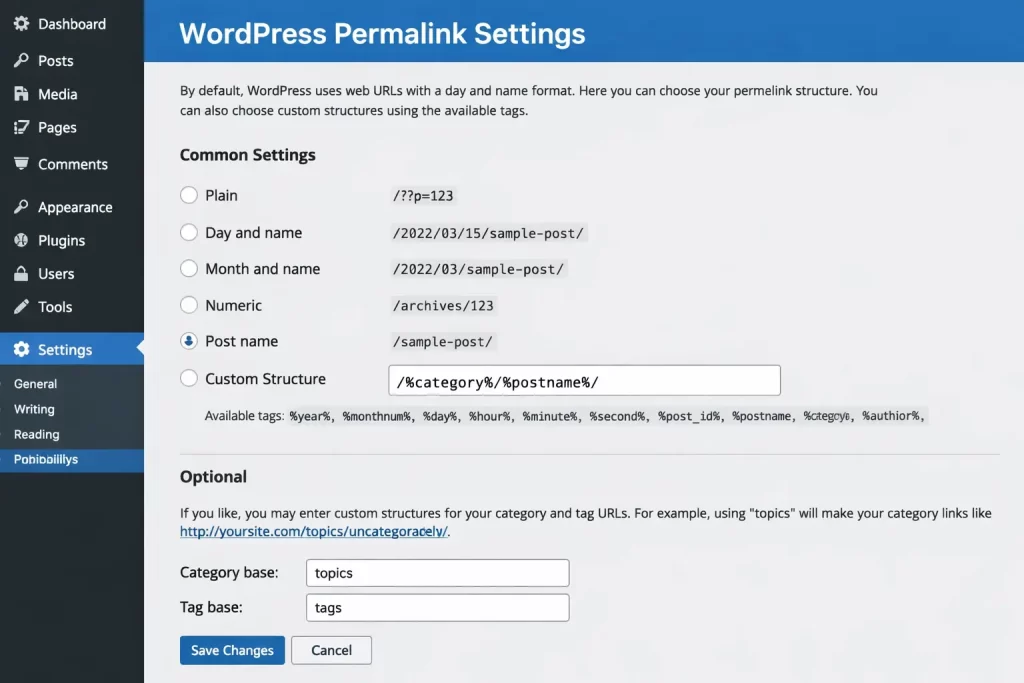 WordPress Permalink Settings: How to Configure Them the Right Way 2 WordPress Permalink Settings