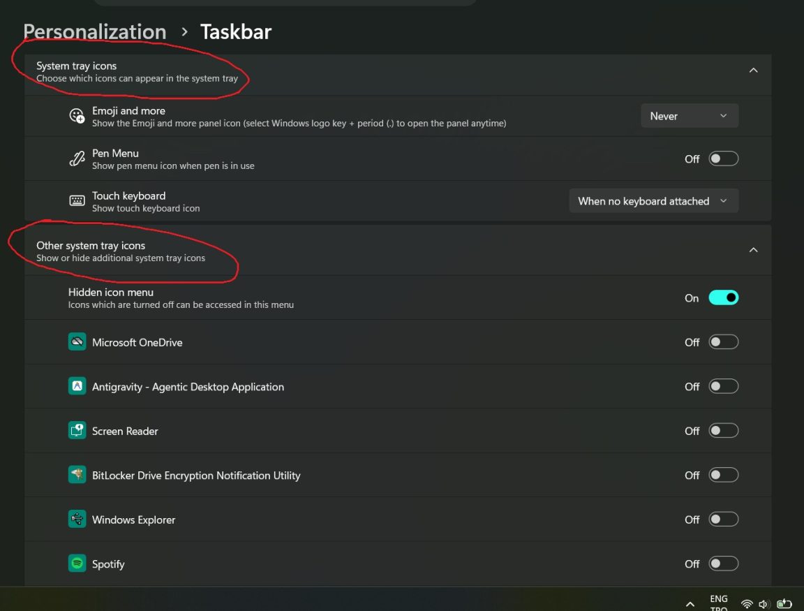 How to Organize System Tray Icons in Windows 11 (Step-by-Step)