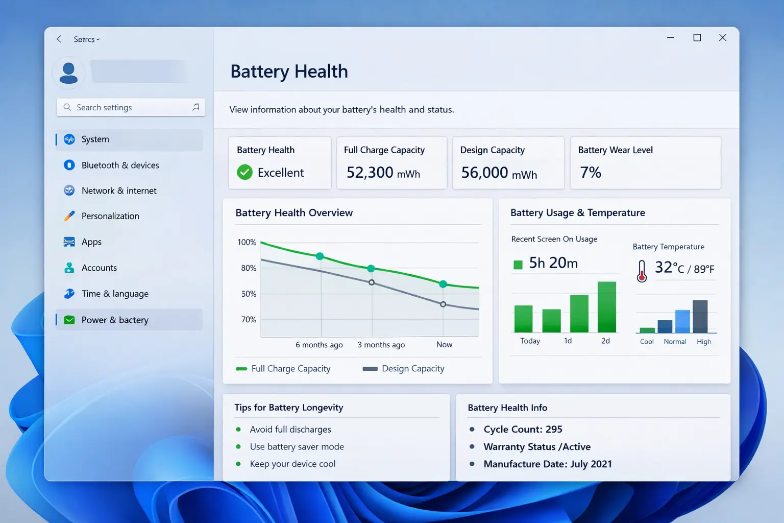 windows 11 battery
