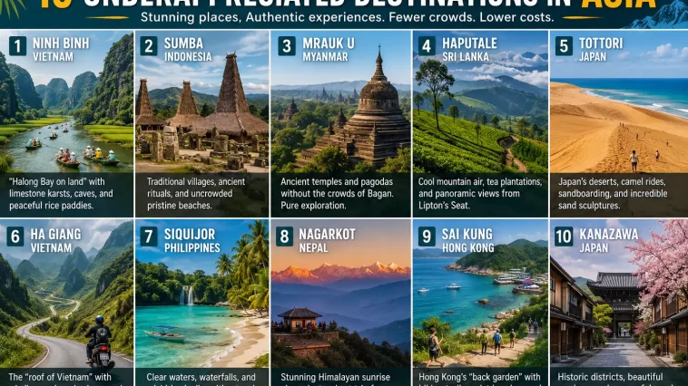 10 Underappreciated Tourist Destinations in Asia