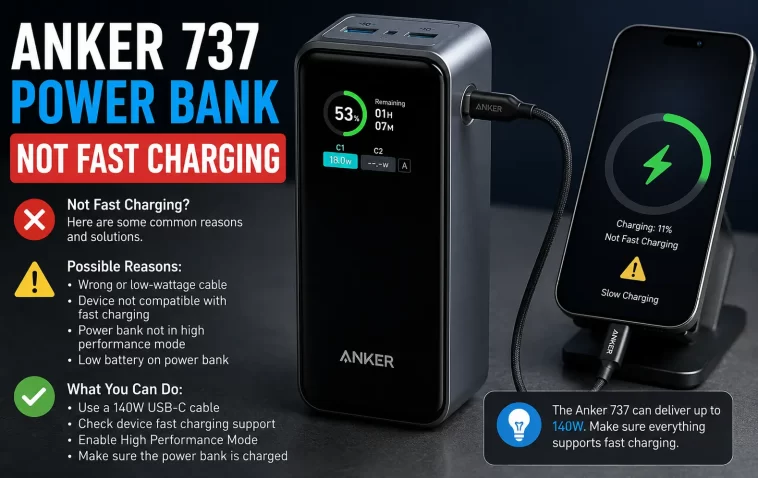 Anker 737 Power Bank Not Fast Charging