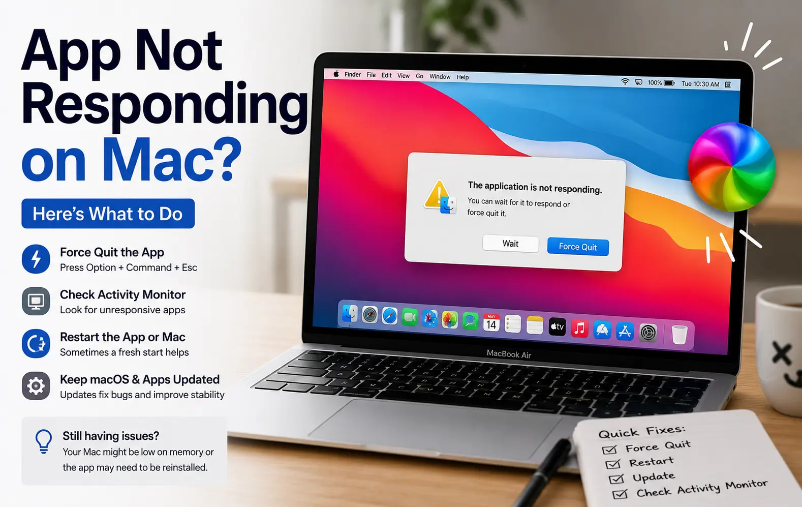 App Not Responding on Mac