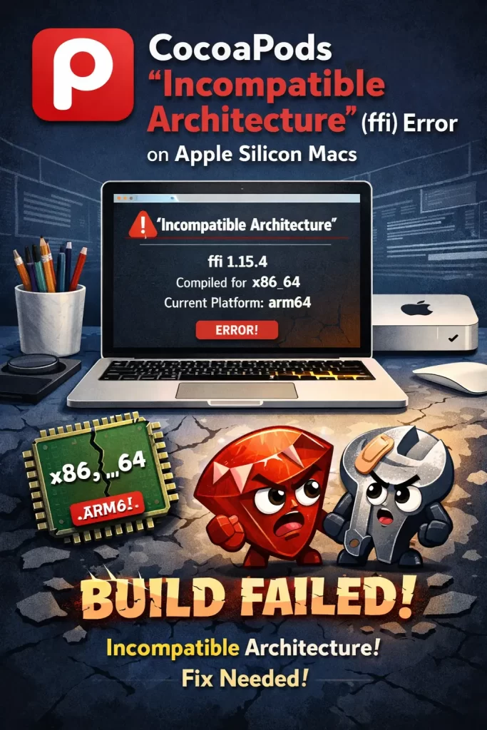 How to Fix CocoaPods "Incompatible Architecture" (ffi) Error on Apple Silicon Macs 1 CocoaPods