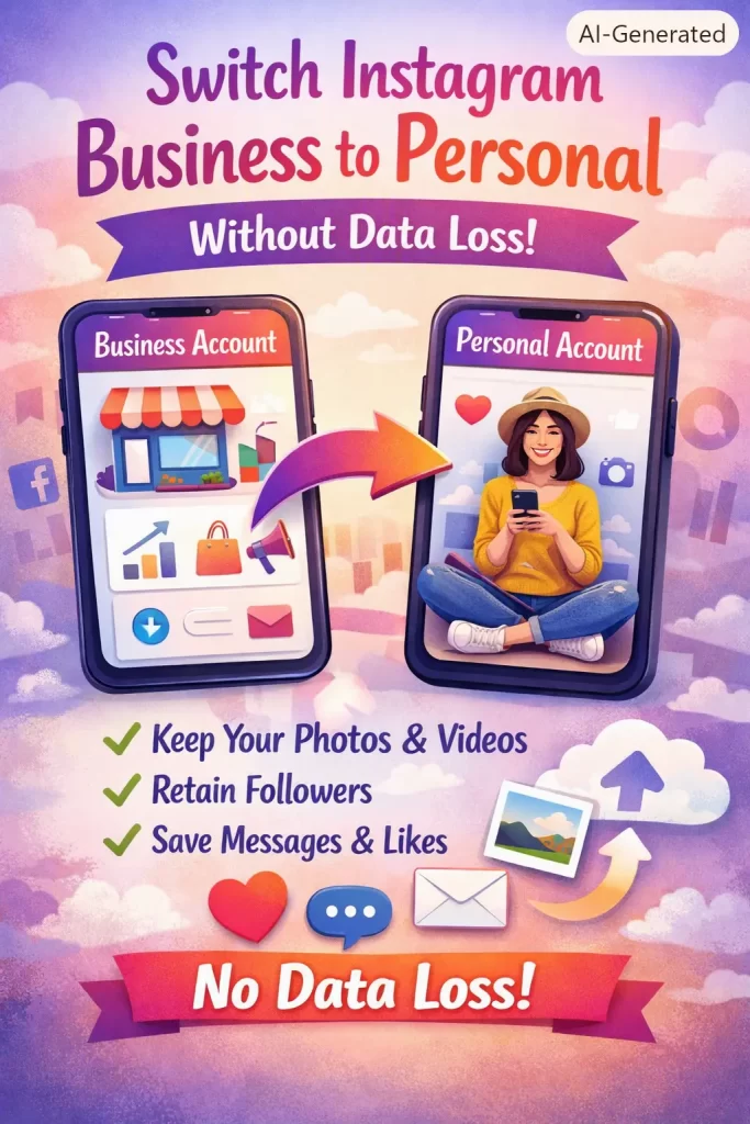 Switch Instagram Business to Personal Without Data Loss 1 Switch Instagram Business to Personal Without Data Loss