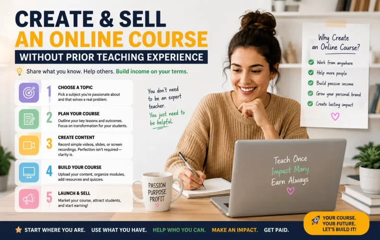 How to Create and Sell an Online Course Without Prior Teaching Experience 1 Create and Sell an Online Course
