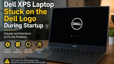 Dell XPS Laptop Stuck