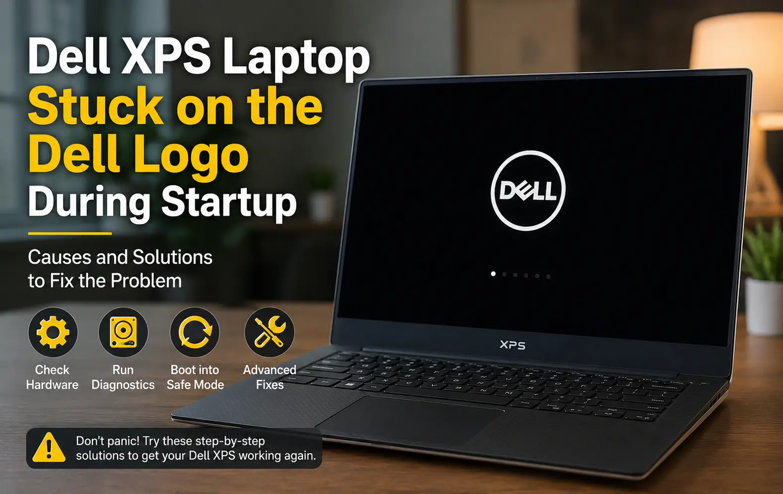 Dell XPS Laptop Stuck