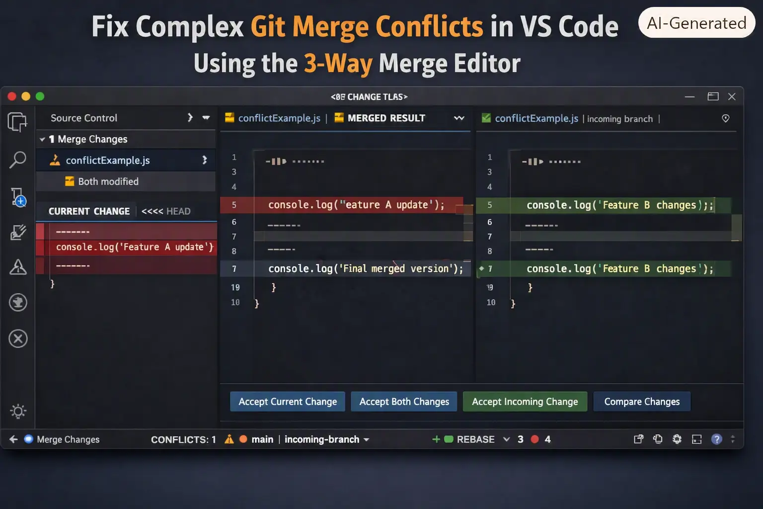 Fix Complex Git Merge Conflicts