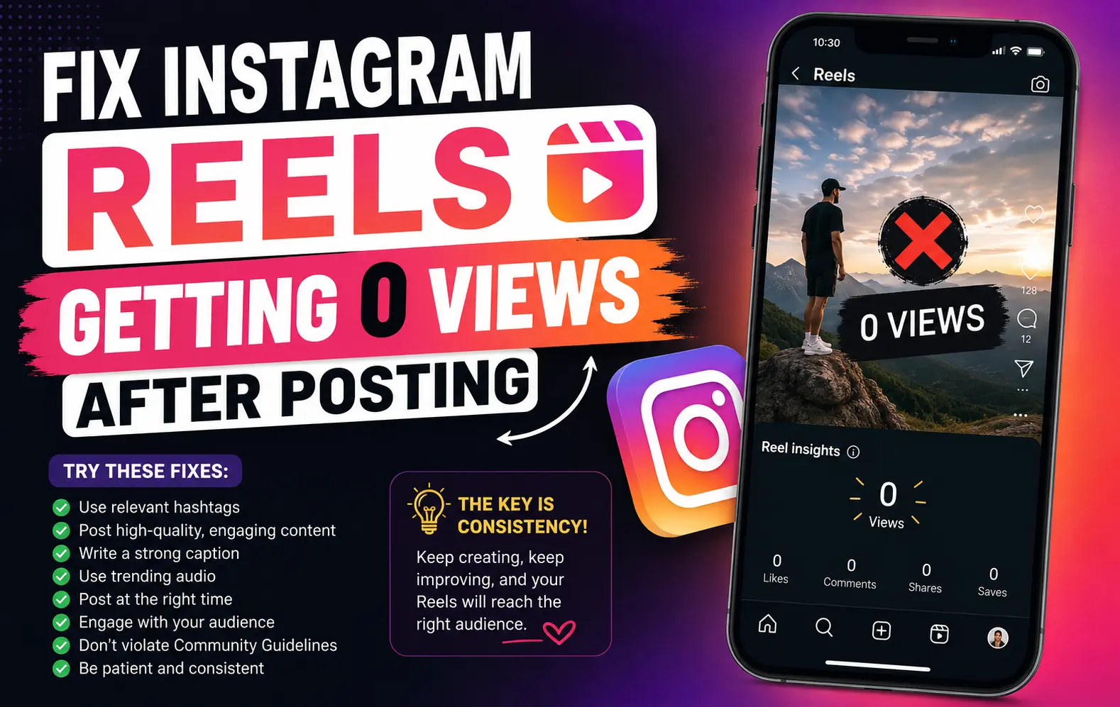 Fix Instagram Reels Getting 0 Views After Posting