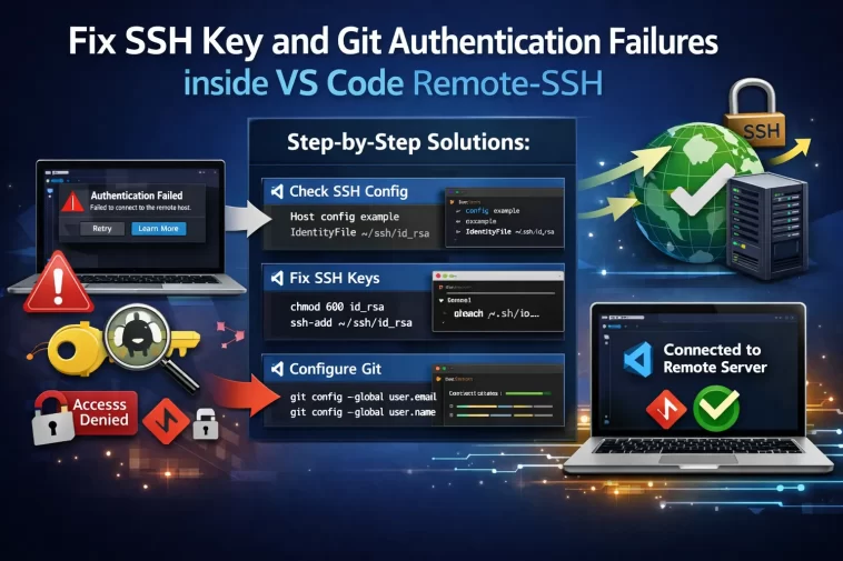 How to Fix SSH Key and Git Authentication Failures inside VS Code Remote-SSH 1 Fix SSH Key and Git Authentication Failures inside VS Code Remote-SSH