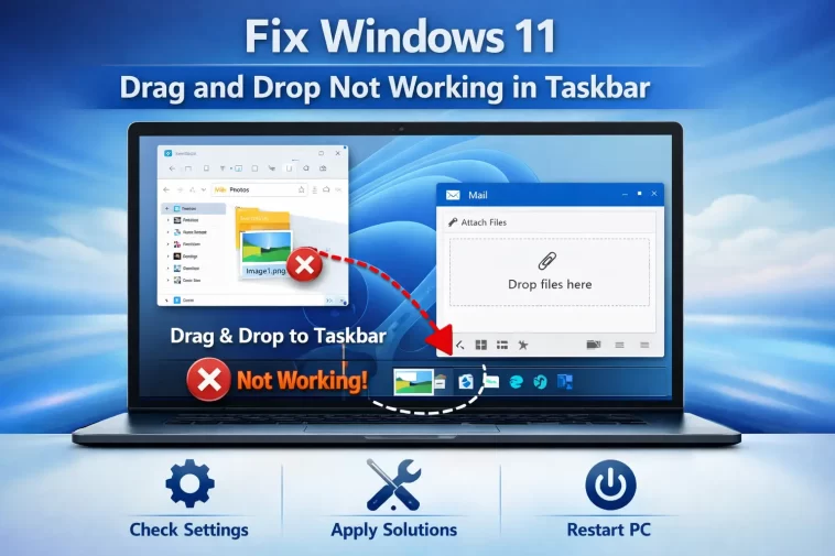 How to Fix Windows 11 Drag and Drop Not Working in Taskbar 1 Fix Windows 11 Drag and Drop
