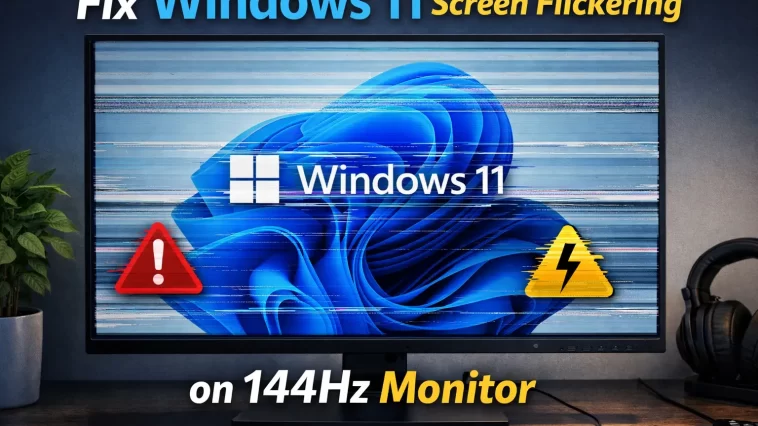 Fix Windows 11 Screen Flickering on 144Hz Monitor