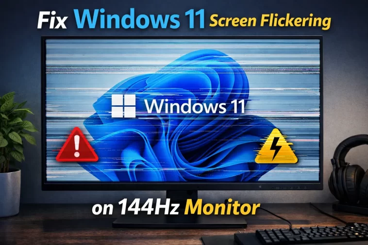 How to Fix Windows 11 Screen Flickering on 144Hz Monitor 1 Fix Windows 11 Screen Flickering on 144Hz Monitor