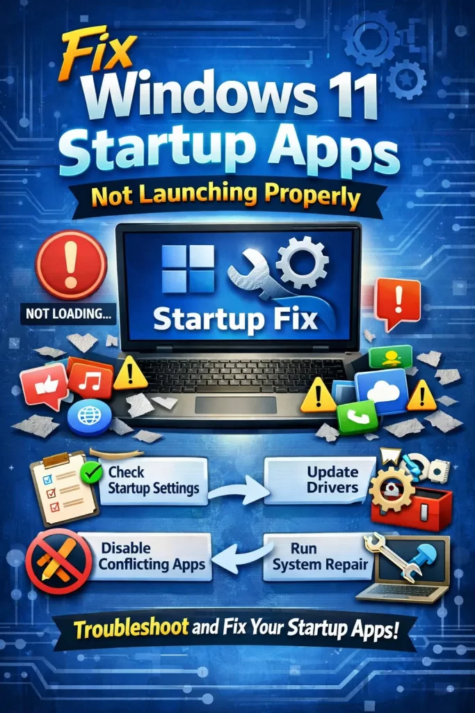 How to Fix Windows 11 Startup Apps Not Launching Properly 1 Fix Windows 11 Startup Apps Not Launching Properly