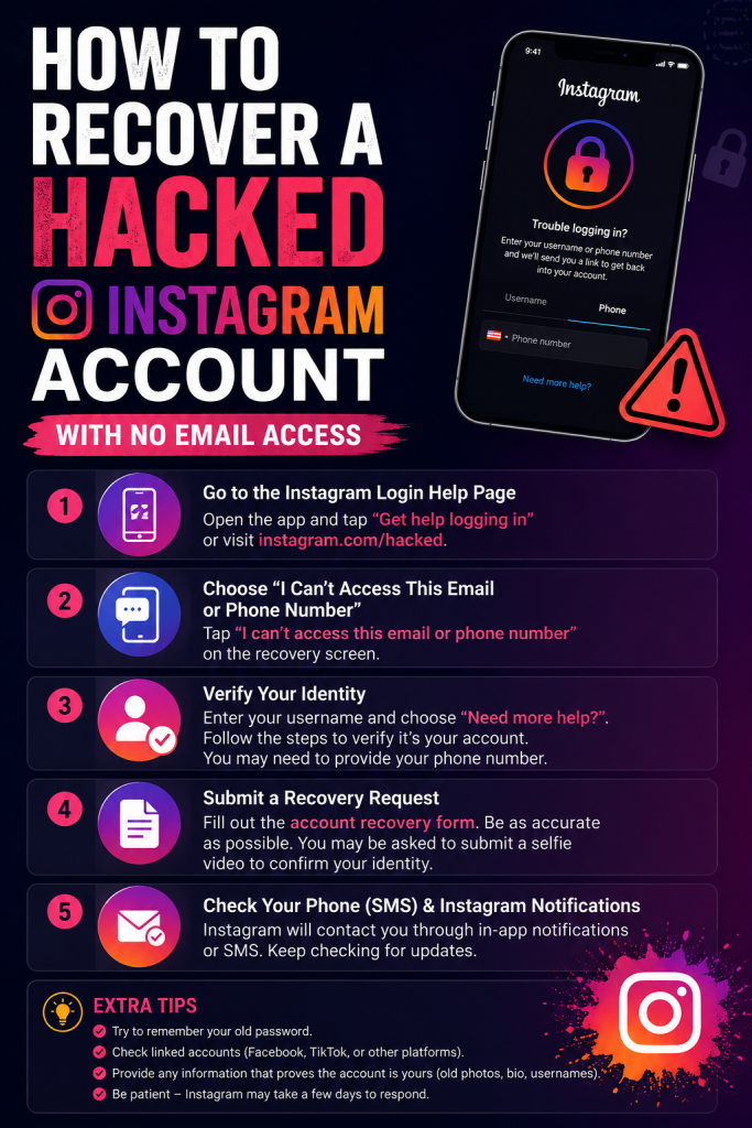 How to Recover a Hacked Instagram Account With No Email Access 1 How to Recover a Hacked Instagram Account With No Email Access